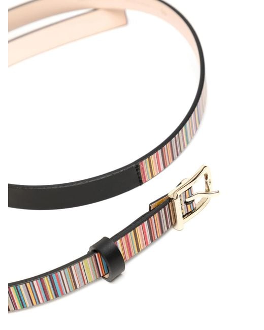 Paul Smith White Belt Skinny Sig Str