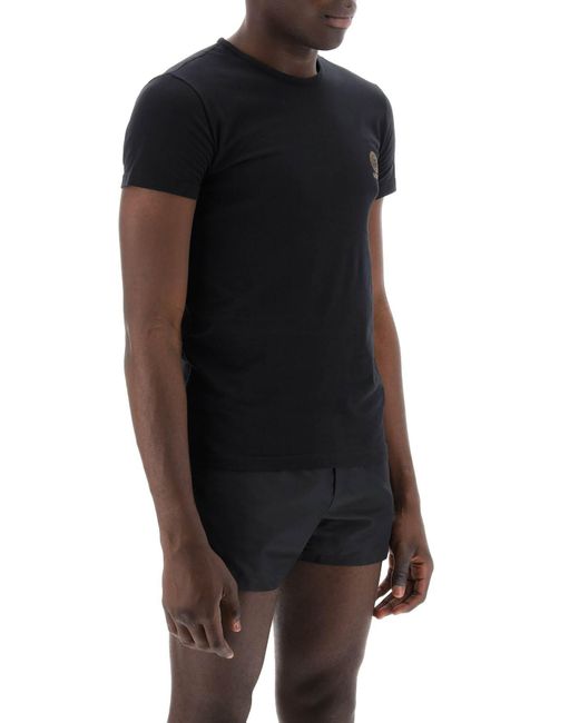Versace Medusa Ondergoed T -shirt Bi Pack in het Black voor heren