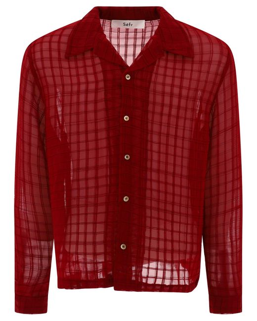 Shirt "Sancho" Séfr pour homme en coloris Red