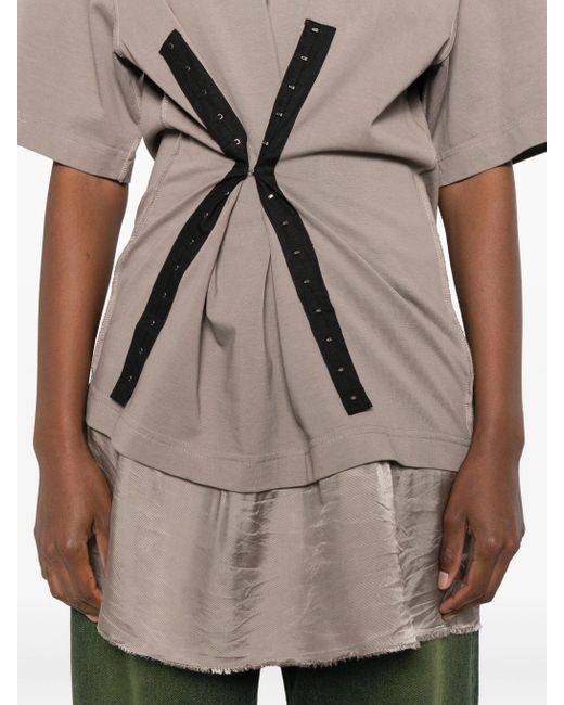 FEDERICO CINA Natural Dress Corset T Shirt