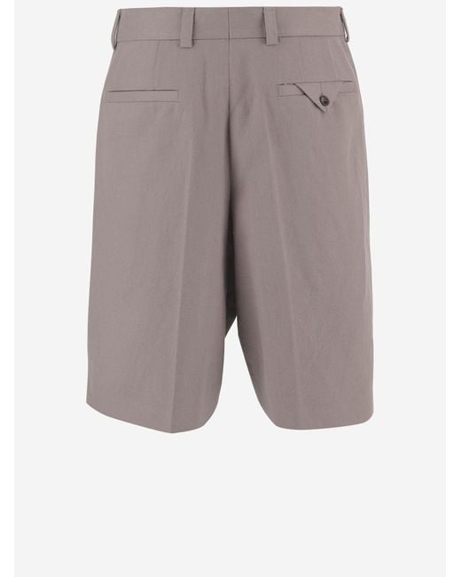 Boss Gray Hemp Blend Shorts for men