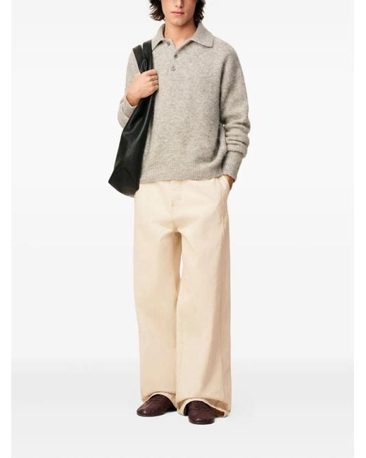 AMI Natural Jean Wide Fit Avec Bandes Laterales for men