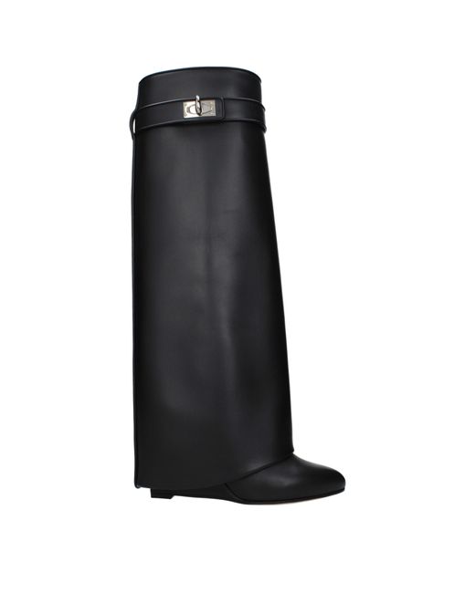 Givenchy Black Boots Frauen Leder schwarz