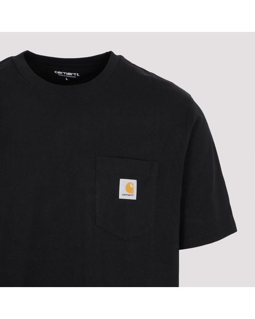 Carhartt Black Cotton Pocket T-Shirt