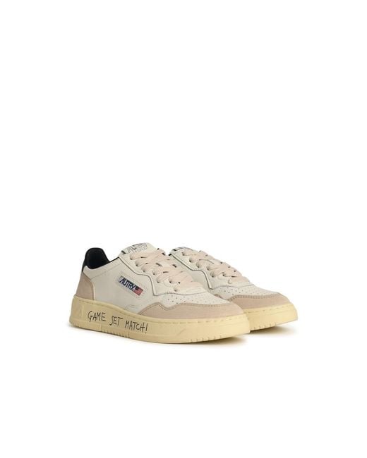 Autry Natural Medialist' Leather Sneakers