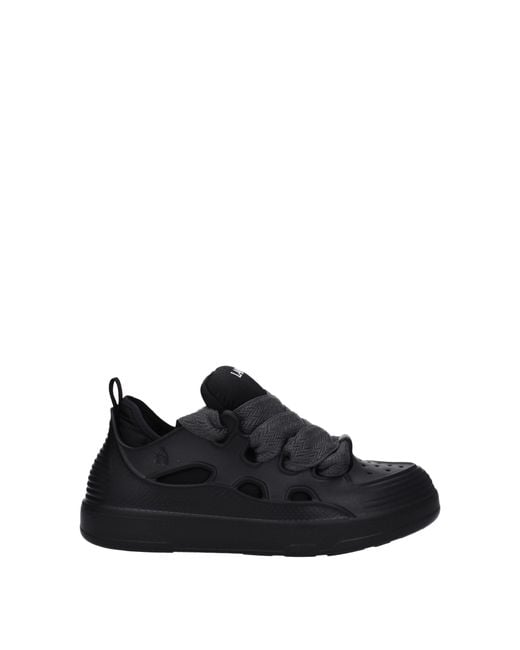Lanvin Black Sneakers Rubber/Anthracite for men