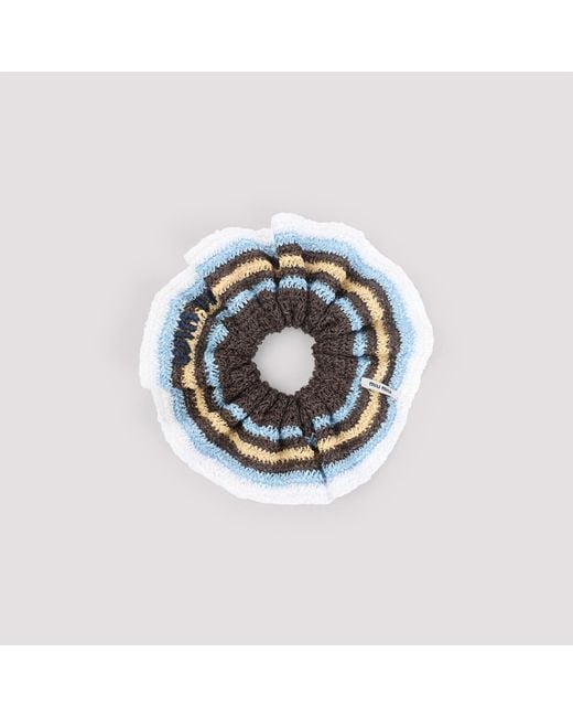 Miu Miu Metallic Cotton Scrunchie