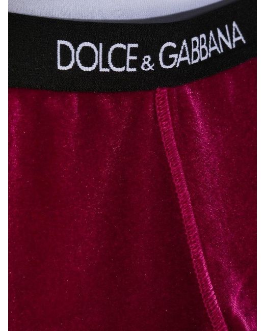 Dolce & Gabbana Red Leggings