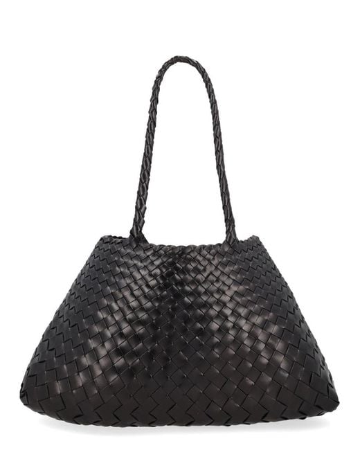 Dragon Diffusion Black Trendy Leather Mini Shoulder Bag