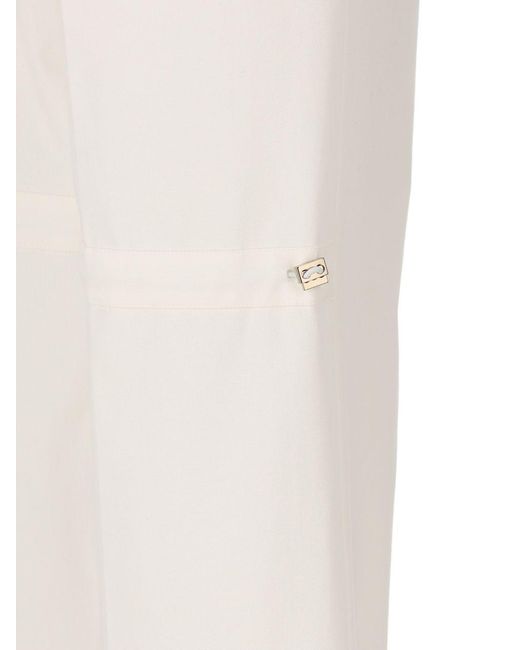 Fendi White Cotton Trousers