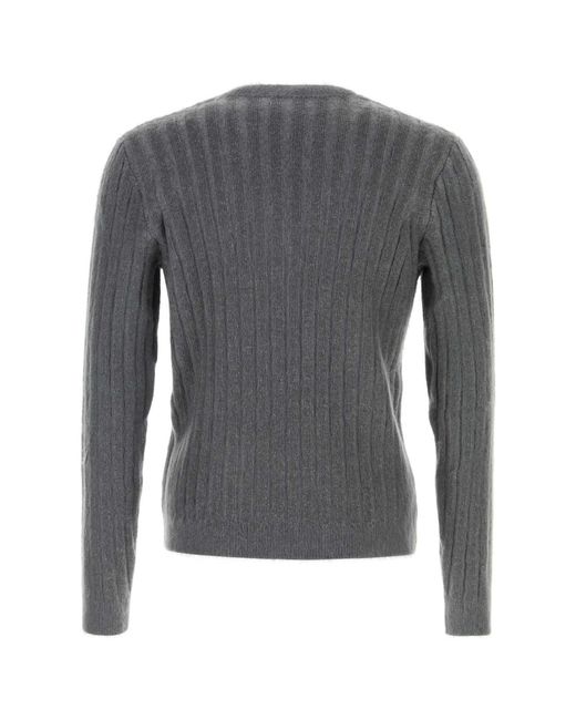 Fendi Gray Wool Sweater for men