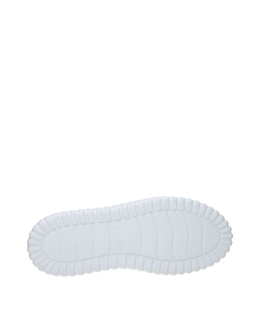 Hogan White Sneakers H-Stripes Frauen Haut weiß/schwarz