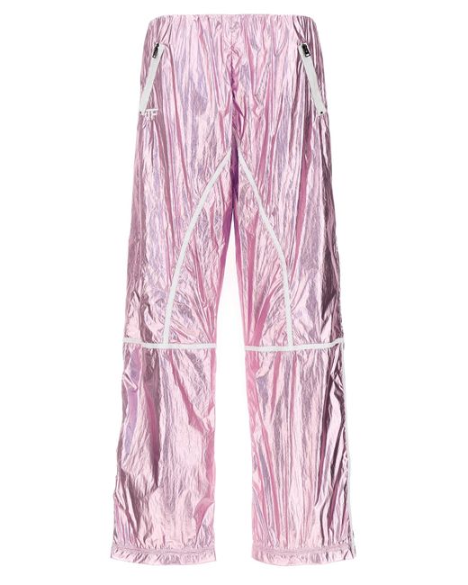 Tom Ford Pink Laminierte Trackhose