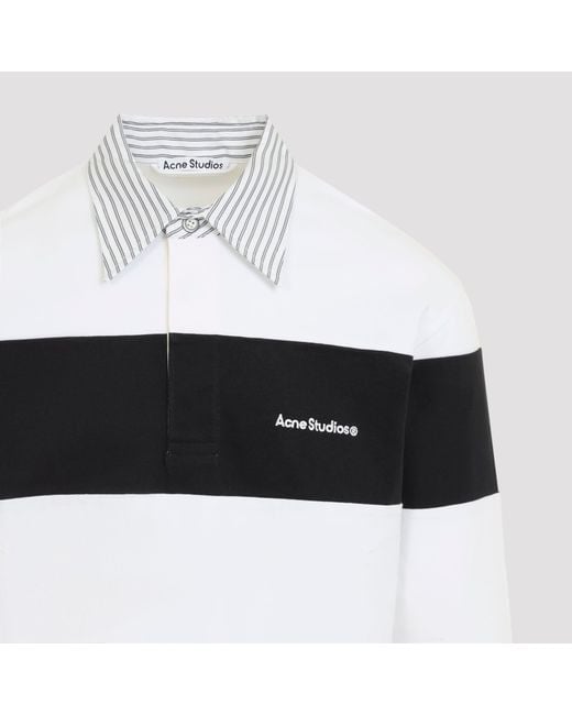Acne Polosweatshirt in het White voor heren