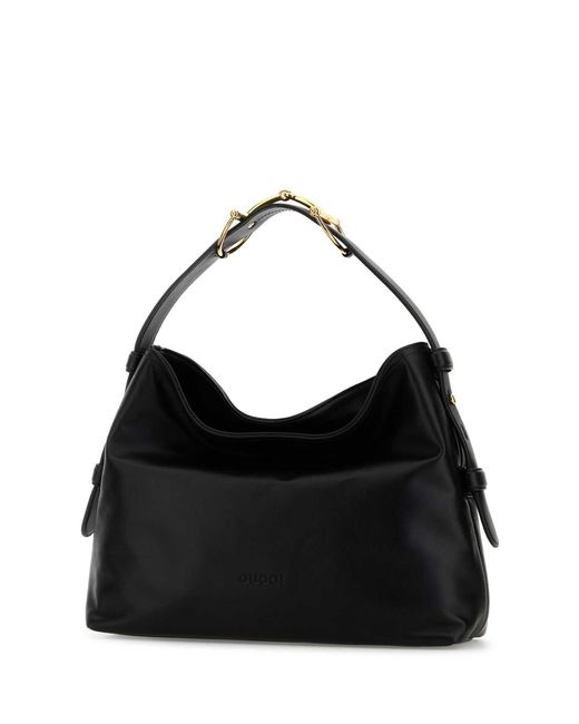 Gucci Black Leather Medium Beatrix Shopping Bag