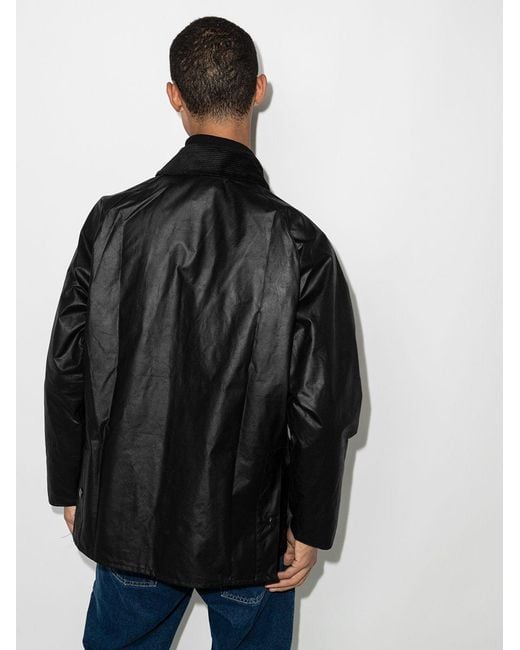 Barbour Black Bedale Wax Jacket for men