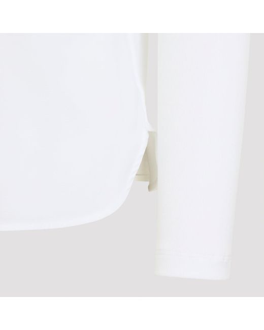 Peserico White Bimaterial Shirt