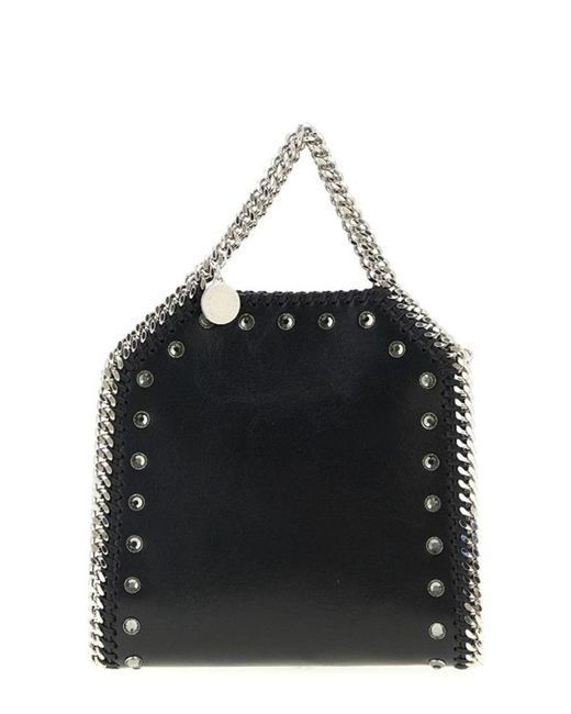 Stella McCartney Black Falabella Tiny Bag Crackle