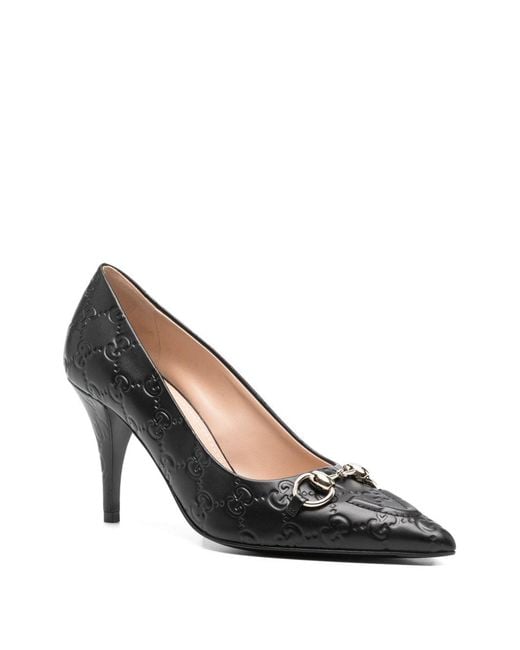 Gucci Black Leather Pumps