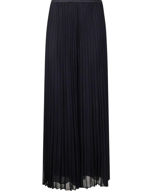 Emporio Armani Blue Georgette Long Rock