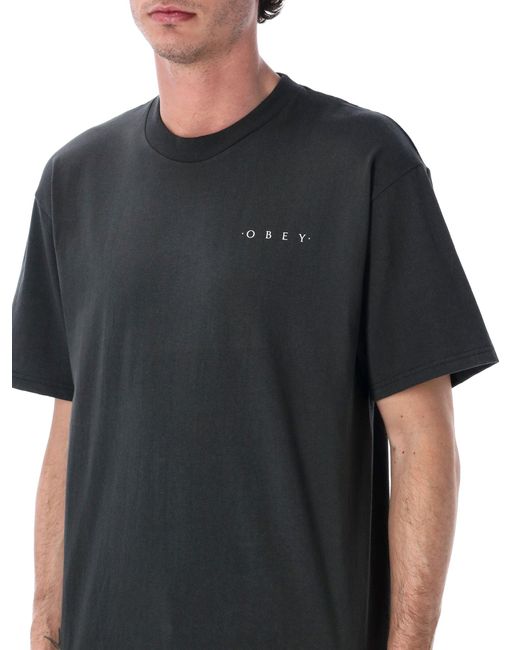 Obey Black T Shirts And Polos for men