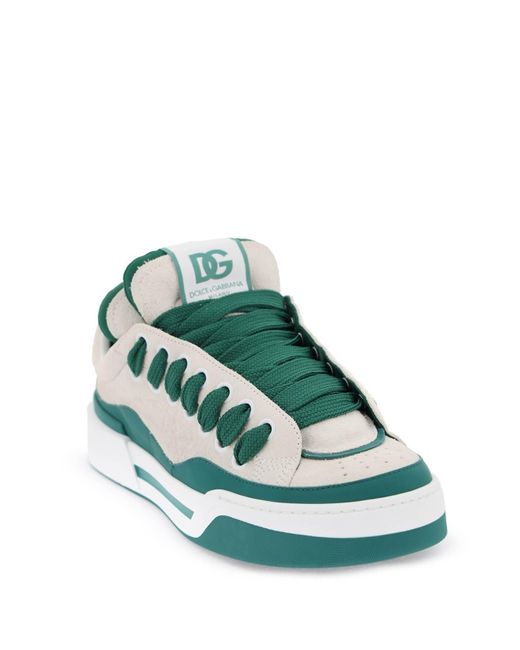 Dolce & Gabbana Mega Skate Sneakers in Green für Herren