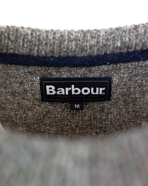 Maglione Grigio Essential Tisbury Barbour de color Gray