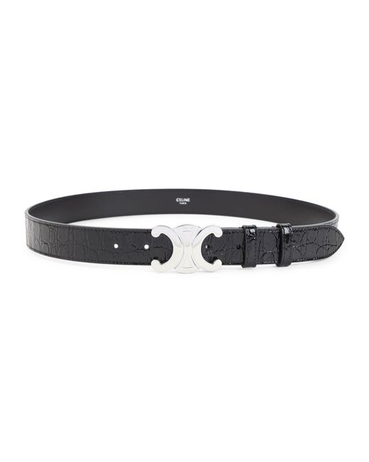 Céline Black Calf Leather Belt