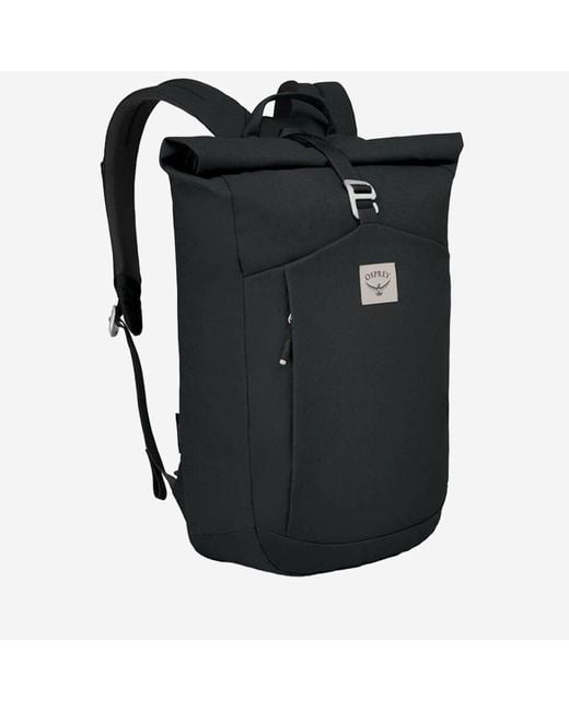 Osprey Black Arcane Roll Top Backpack for men