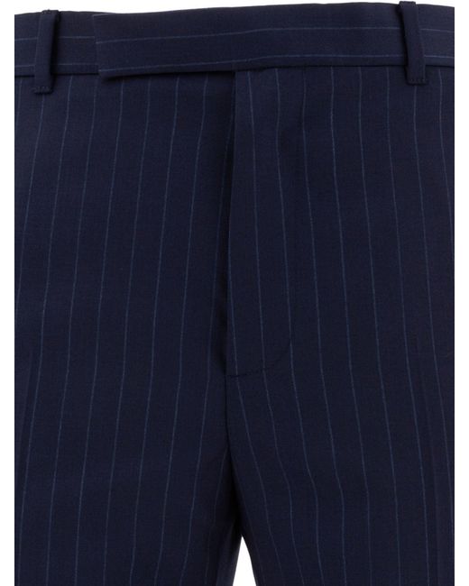 Givenchy Nadelstreifen maßgeschneiderte Hose in Blue für Herren