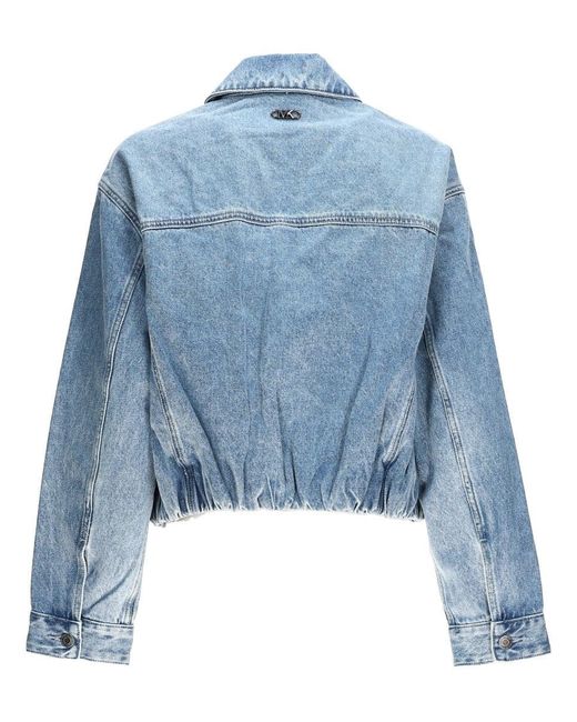 MICHAEL Michael Kors Blue Bomber Jacket