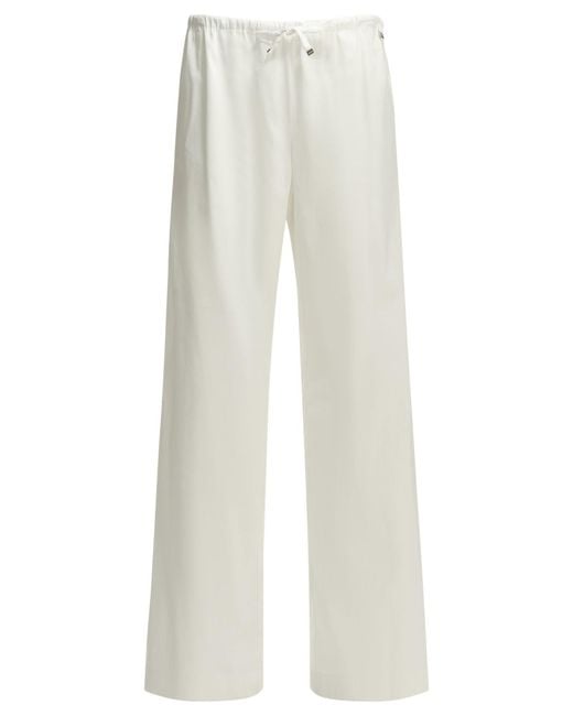Herno White Casual Cotton Pants
