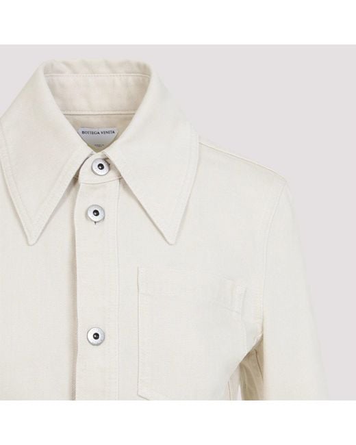 Bottega Veneta White Cotton Jacket