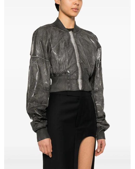 Rick Owens Gray Giacca Da Volo