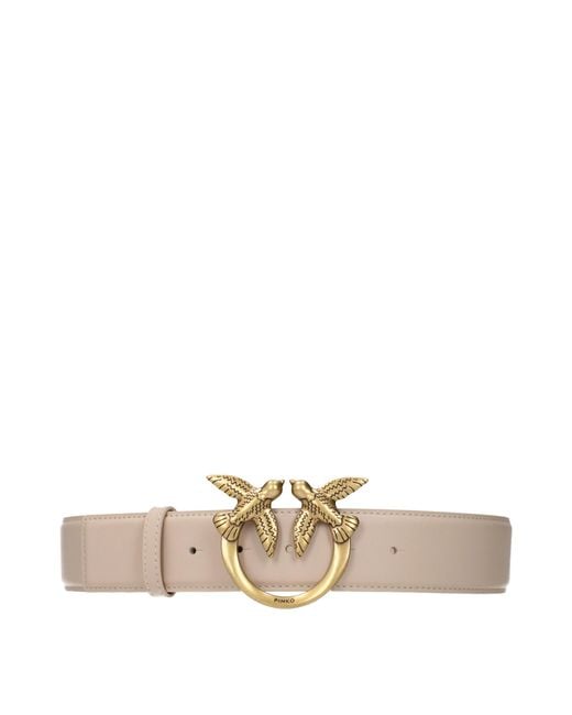 Pinko Natural Belt Leather