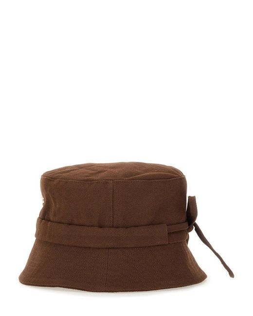 Jacquemus Brown Bucket Hat "Gadjo"