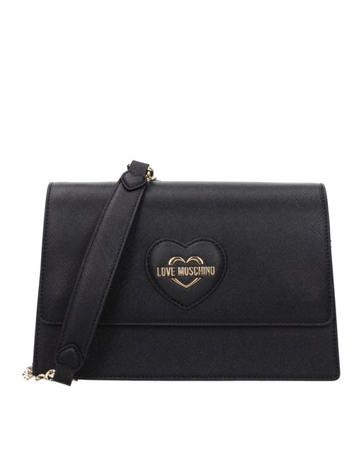 Amor Moschino Bolsos de hombro Mujeres Poliuretano Negro Love Moschino de color Black