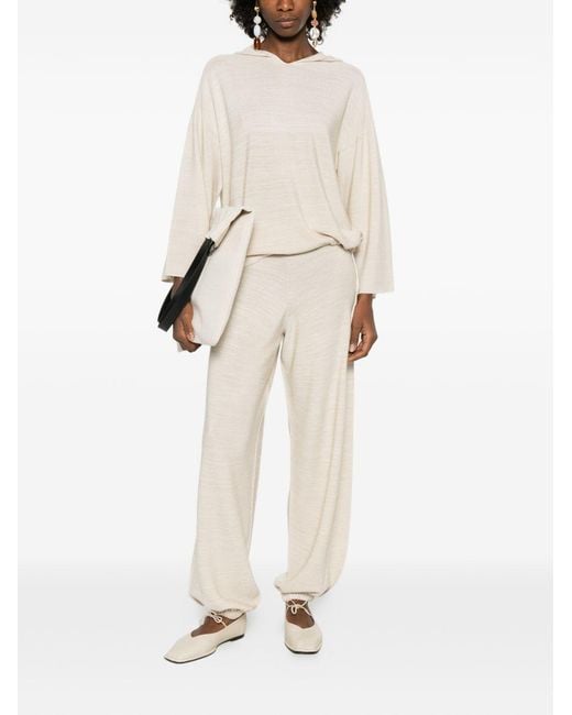 Fabiana Filippi White Wool And Cotton Trousers