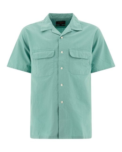 Beams Plus Green Shirt With Pockets Shirts for men