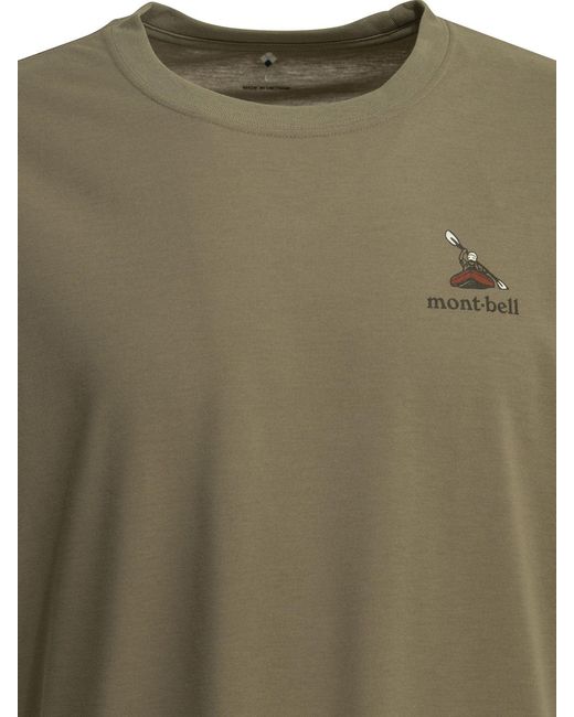 Montbell Green Polyester T-Shirt