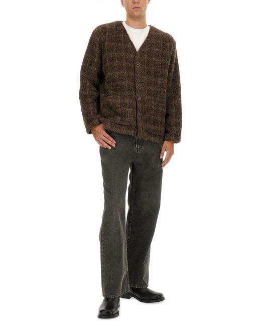 Our Legacy Brown Wool Blend Cardigan for men