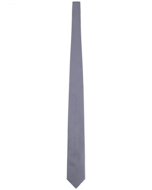 Boss White Silk Tie for men