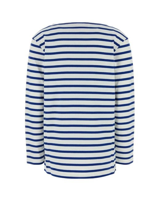 Valentino Garavani Blue Embroidered Cotton T-Shirt