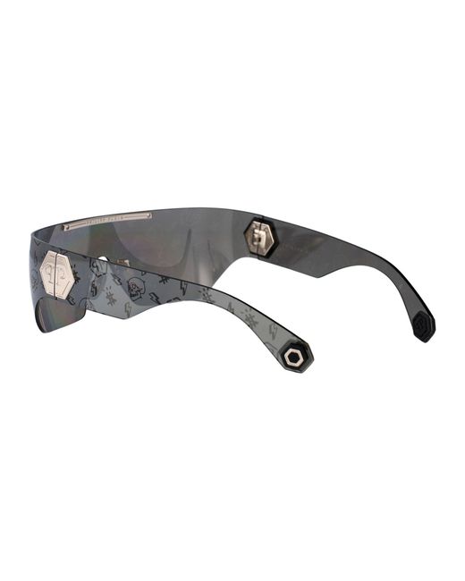 Philipp Plein Gray Sunglasses for men