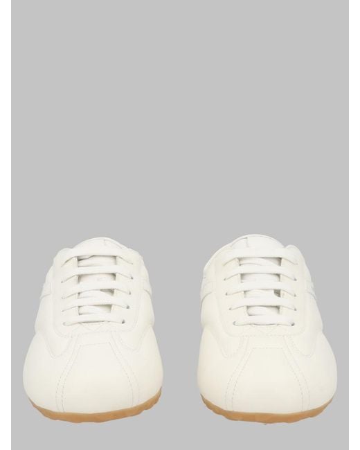 McQueen Natural Leather Low-Top Sneakers