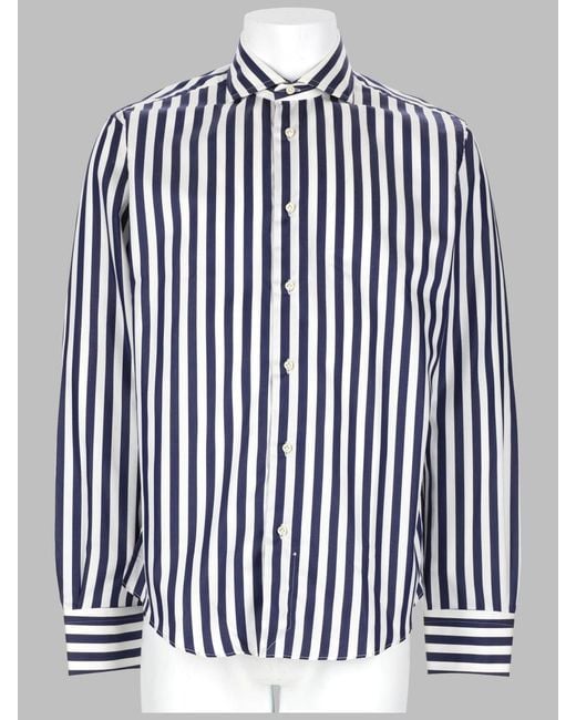 Brian Dales Blue Camicia for men