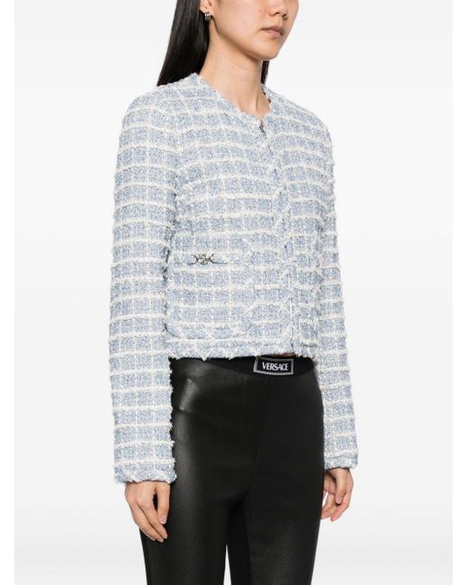 Versace White Tweed Jacket