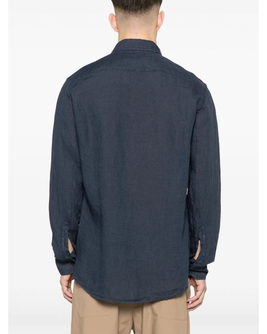 Barena Camicia Surian Telino in het Blue voor heren