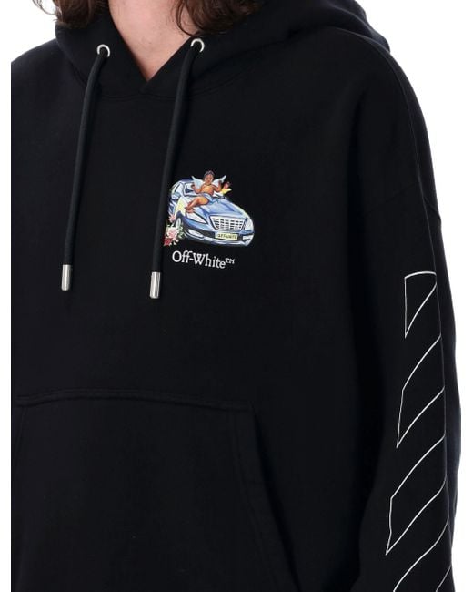 Off-White c/o Virgil Abloh Fresco Arrow Hoodie in het Black voor heren
