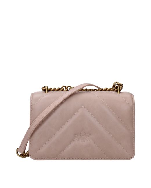 Pinko Pink Borse A Tracolla Love One Donna Pelle Rosa/Rosa Cipria for men